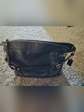 Coach Black Leather Shoulder Bag